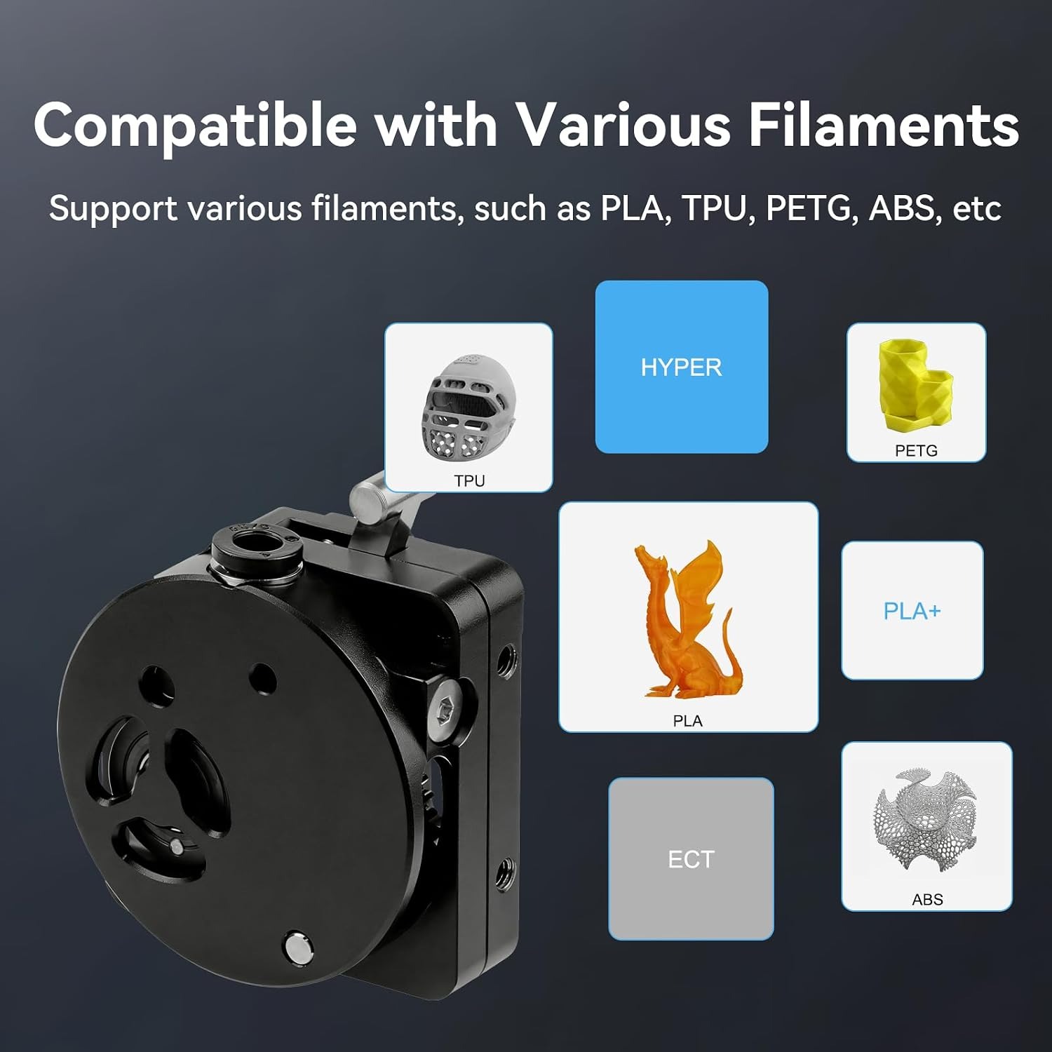 K1/K1 Max/K1C/SE Extruder, Upg - Direct Drive Dual Gear Extruder High Speed 评论和价格