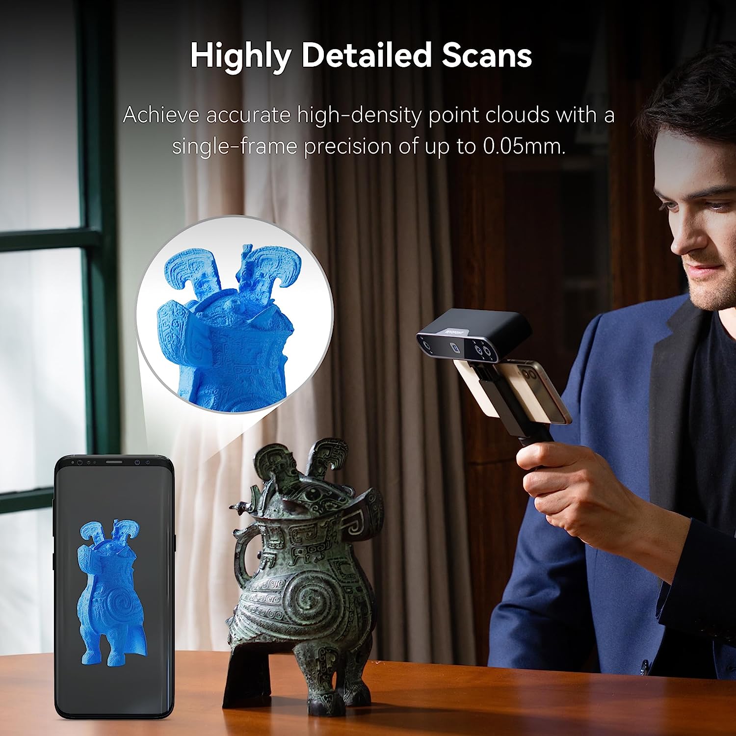 Revopoint POP 3  high-precisio - Handheld 3D Scanner High Precision 评论和价格