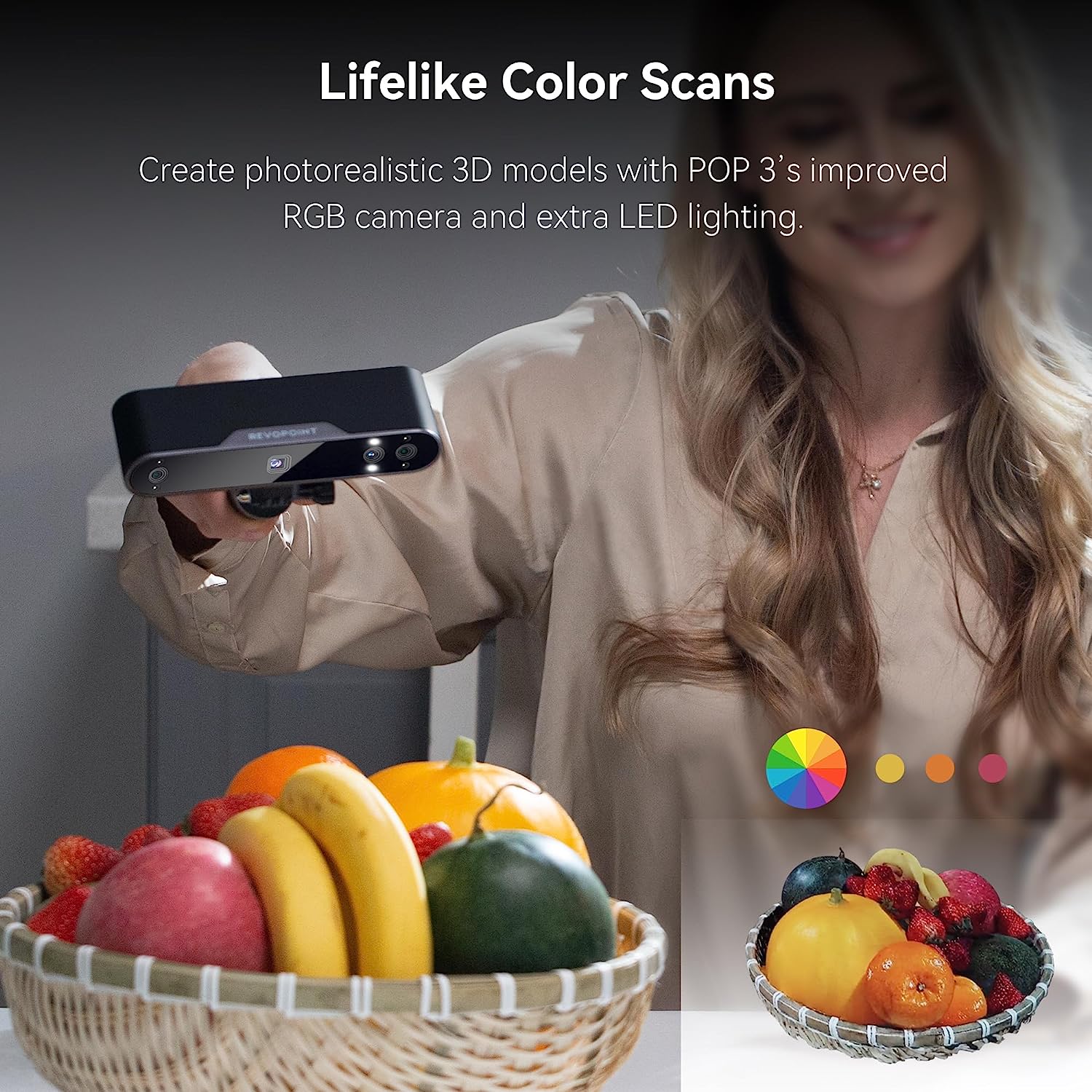 Revopoint POP 3  high-precisio - Handheld 3D Scanner High Precision 评论和价格